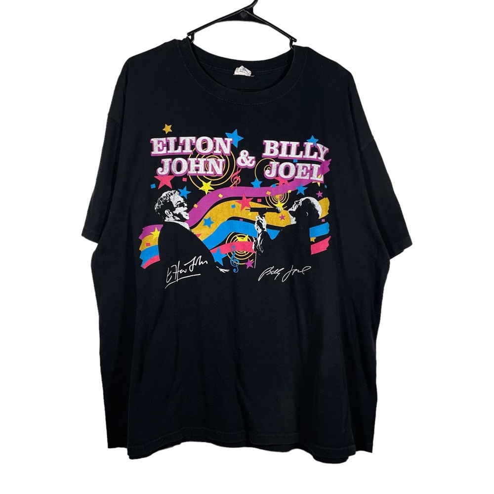 Elton John & Billy Joel Face 2 Face Tour 2009 T Shirt